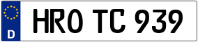 Trailer License Plate